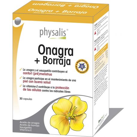 PHYSALIS ONAGRA Y BORRAJA 30 CAPS