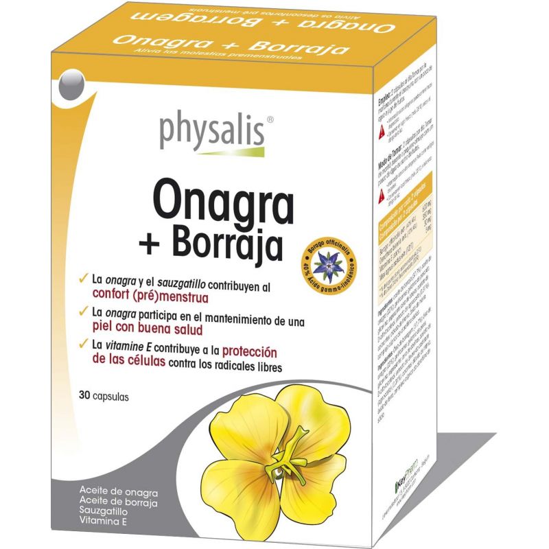 PHYSALIS ONAGRA Y BORRAJA 30 CAPS