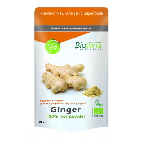 BIOTONA GINGER RAW POWDER 200 GR PVPR 12,50