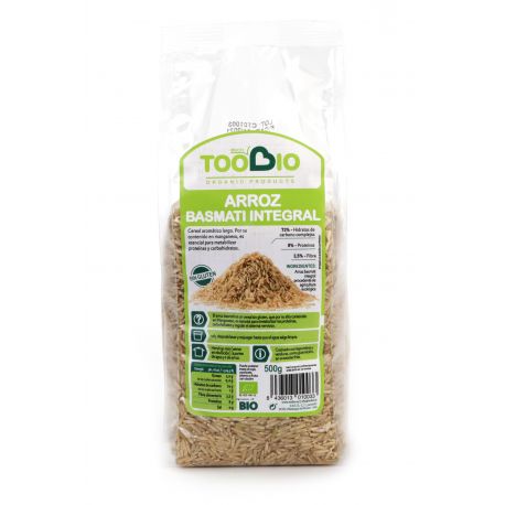 TOOBIO ARROZ BASMATI INTEGRAL BIO 500 GR