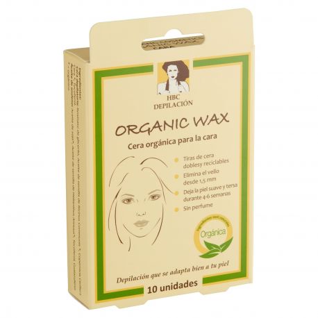 HBC CERA ORGANICA FACIAL EN TIRAS 10 UND