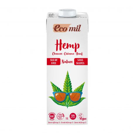 EcoMil Bebida de cáñamo natural sin azúcar Bio 1 L
