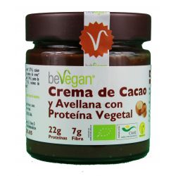 BEVEGAN CREMA DE CACAO Y AVELLANAS CON PROTEINA VEGETAL 200 GR