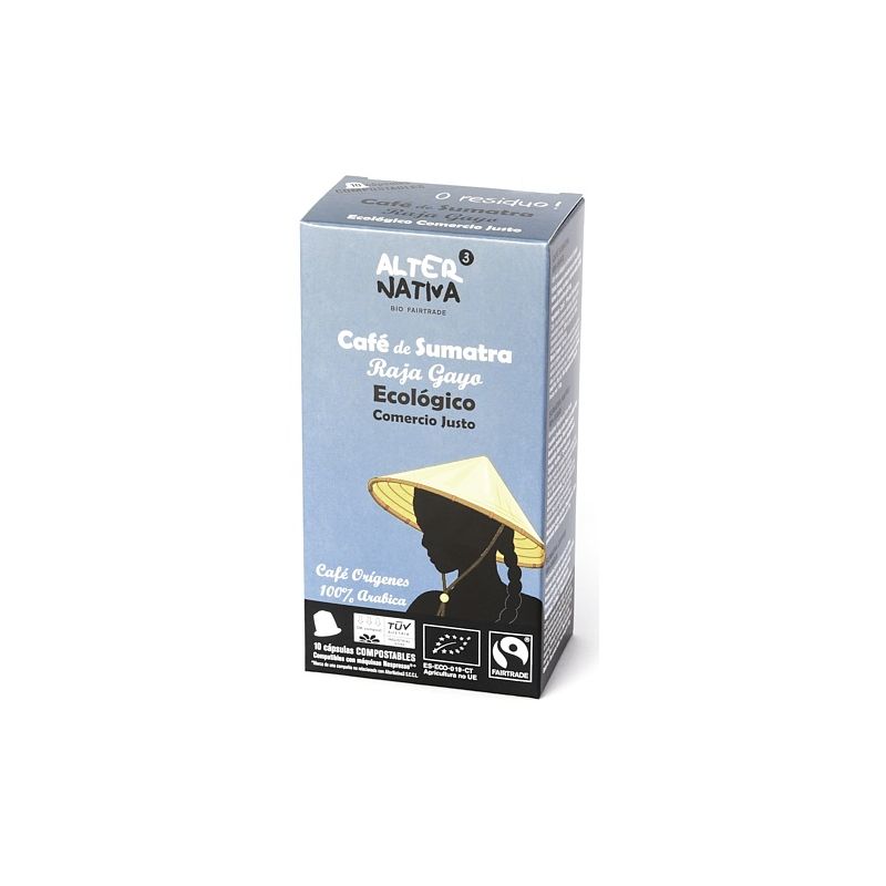 ALTERNATIVA CAFE SUMATRA RAJA GAYO BIO FT 10UDS 5 G CAPSULAS