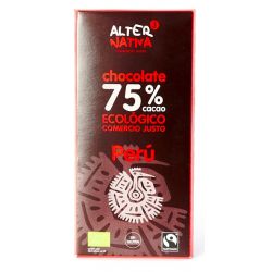 ALTERNATIVA CHOCOLATE 75% CACAO PERU BIO-FT 80 G