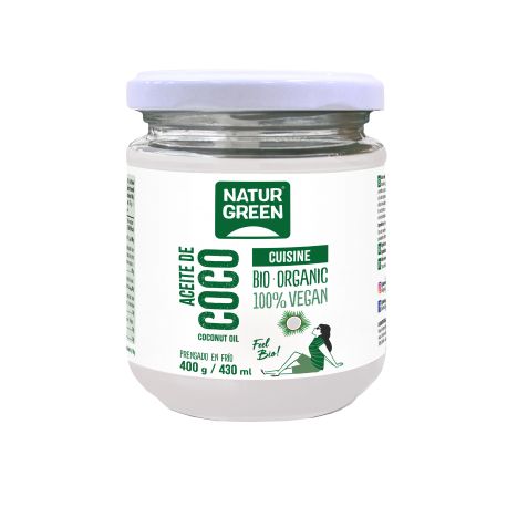 NATURGREEN ACEITE DE COCO DESODORIZADO BIO 430 ML / 400 G
