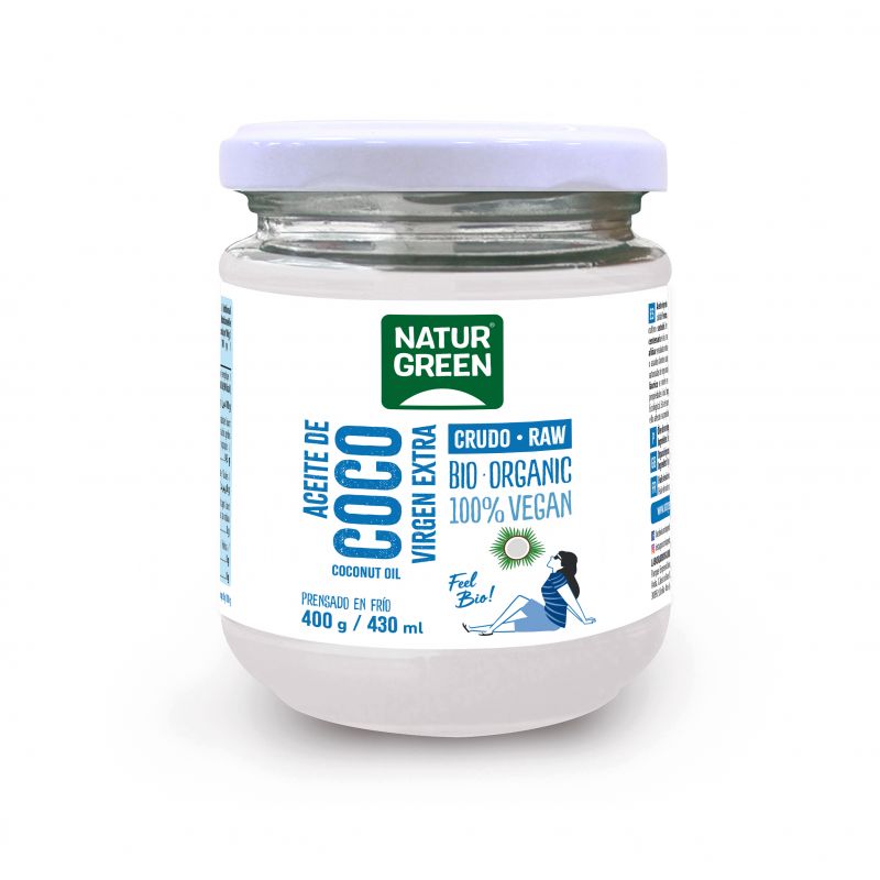 NATURGREEN ACEITE DE COCO VIRGEN BIO 430 ML / 400 G