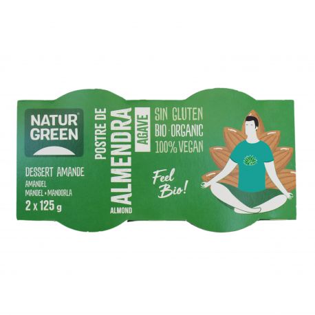 NATURGREEN ALMOND AGAVE BIO (2X125 G)