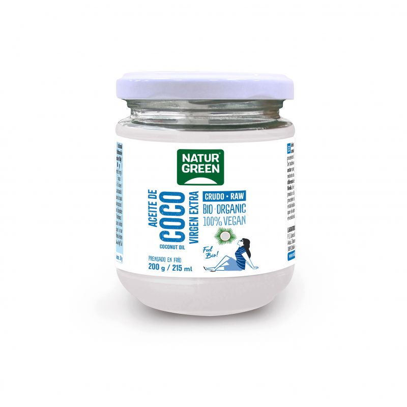 NATURGREEN ACEITE DE COCO VIRGEN BIO 215 ML / 200 G
